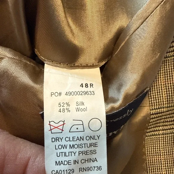 Ralph Lauren Plaid Blazer 48R Silk Wool Sport Coat Classic Preppy - Picture 3 of 11